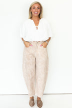 Paisley Barrel Pants