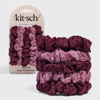 Ruched Lace Scrunchies 5pc Set