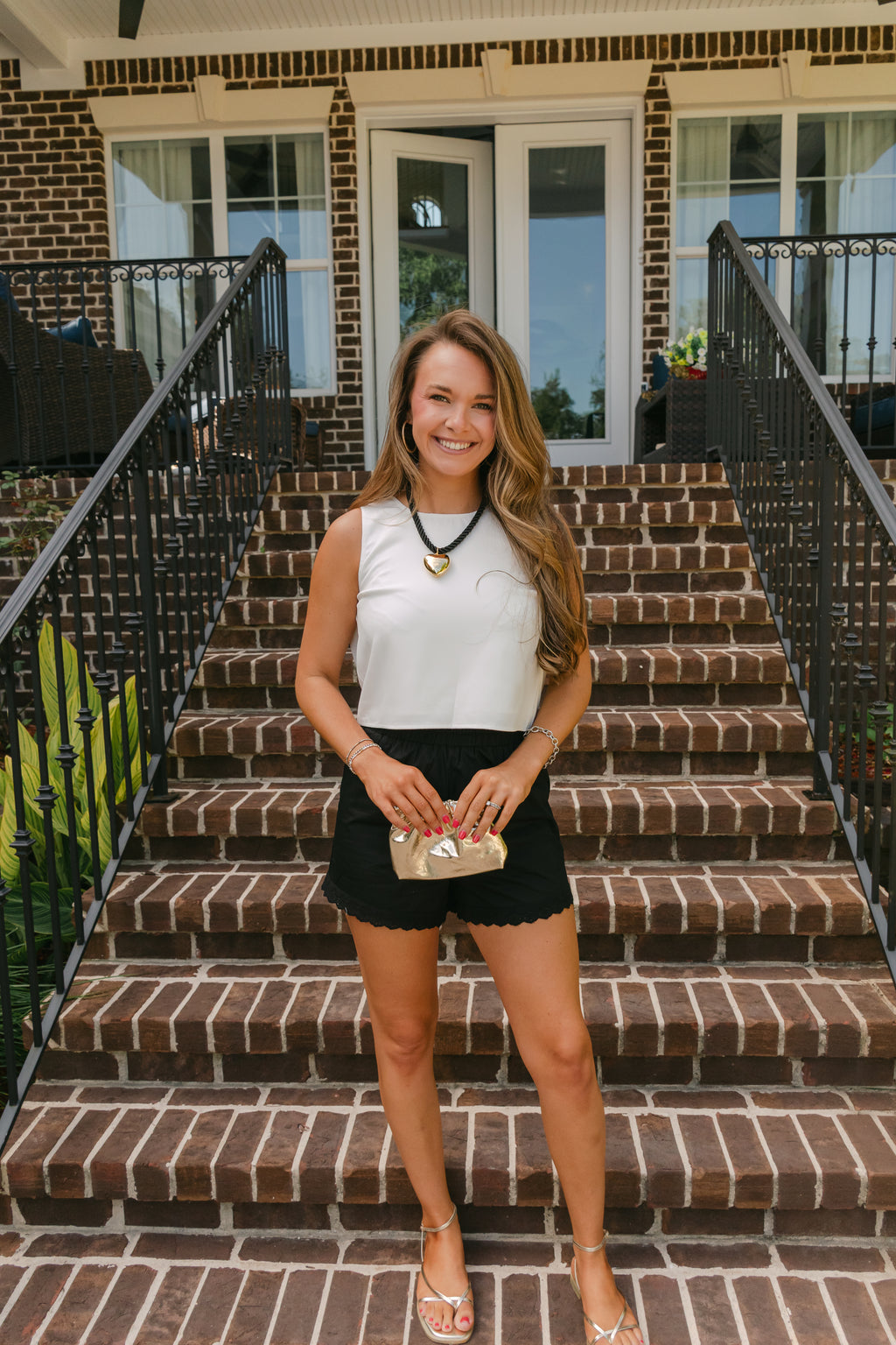Leila Lace Trim Mini Shorts