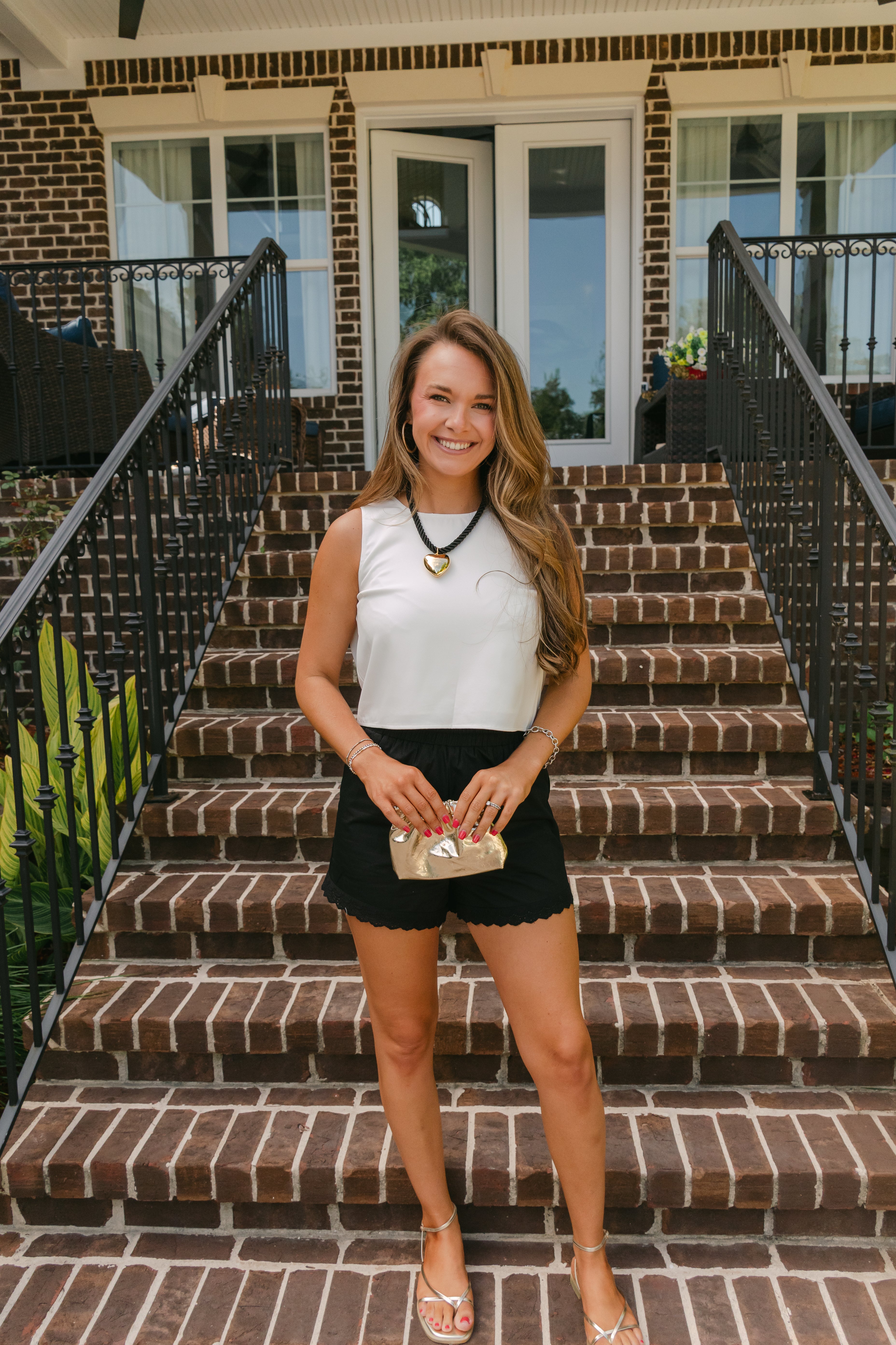 Leila Lace Trim Mini Shorts