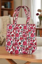 Poppy Lane Pink Floral Tote Bag