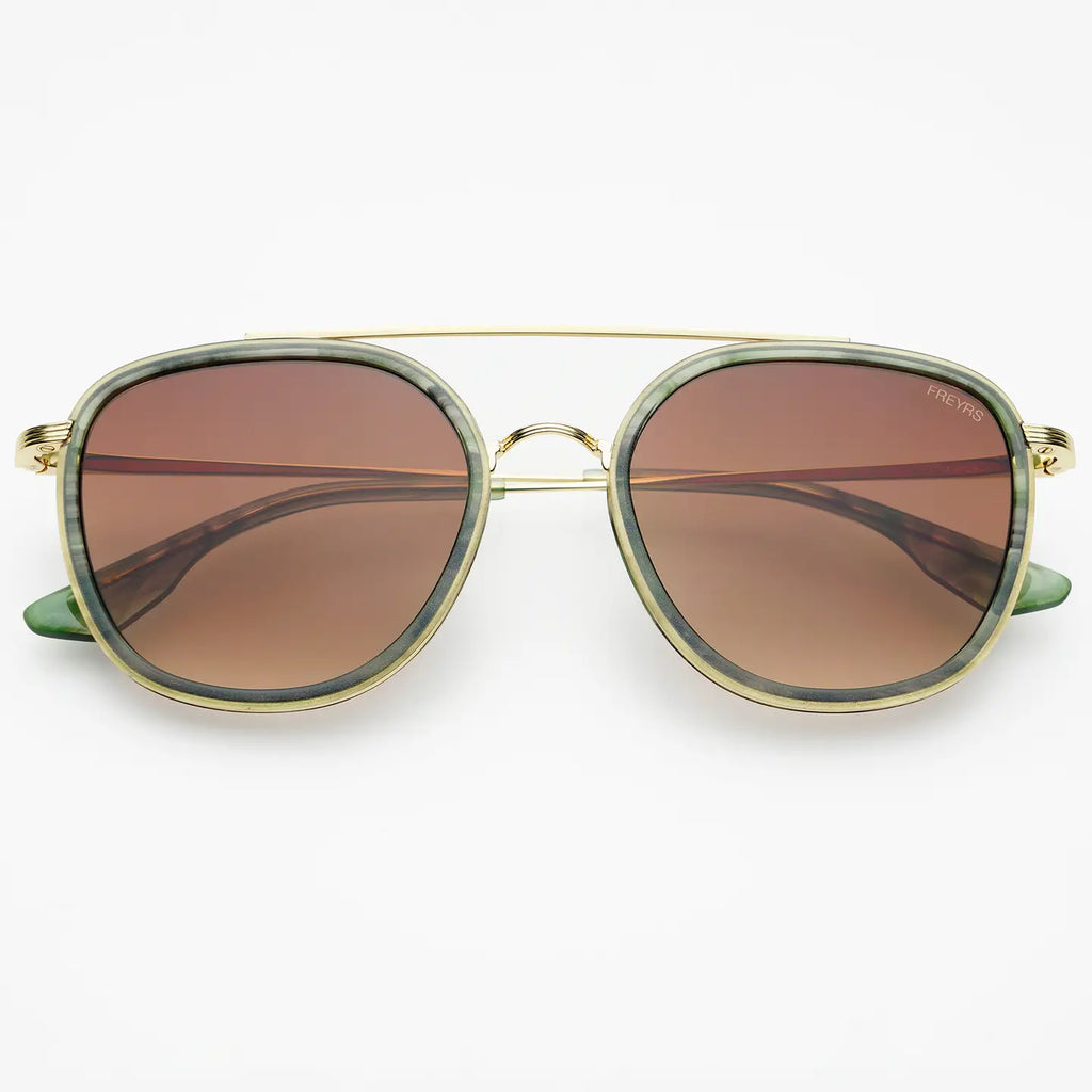 Weston Acetate Round Unisex Sunglasses - Emerald