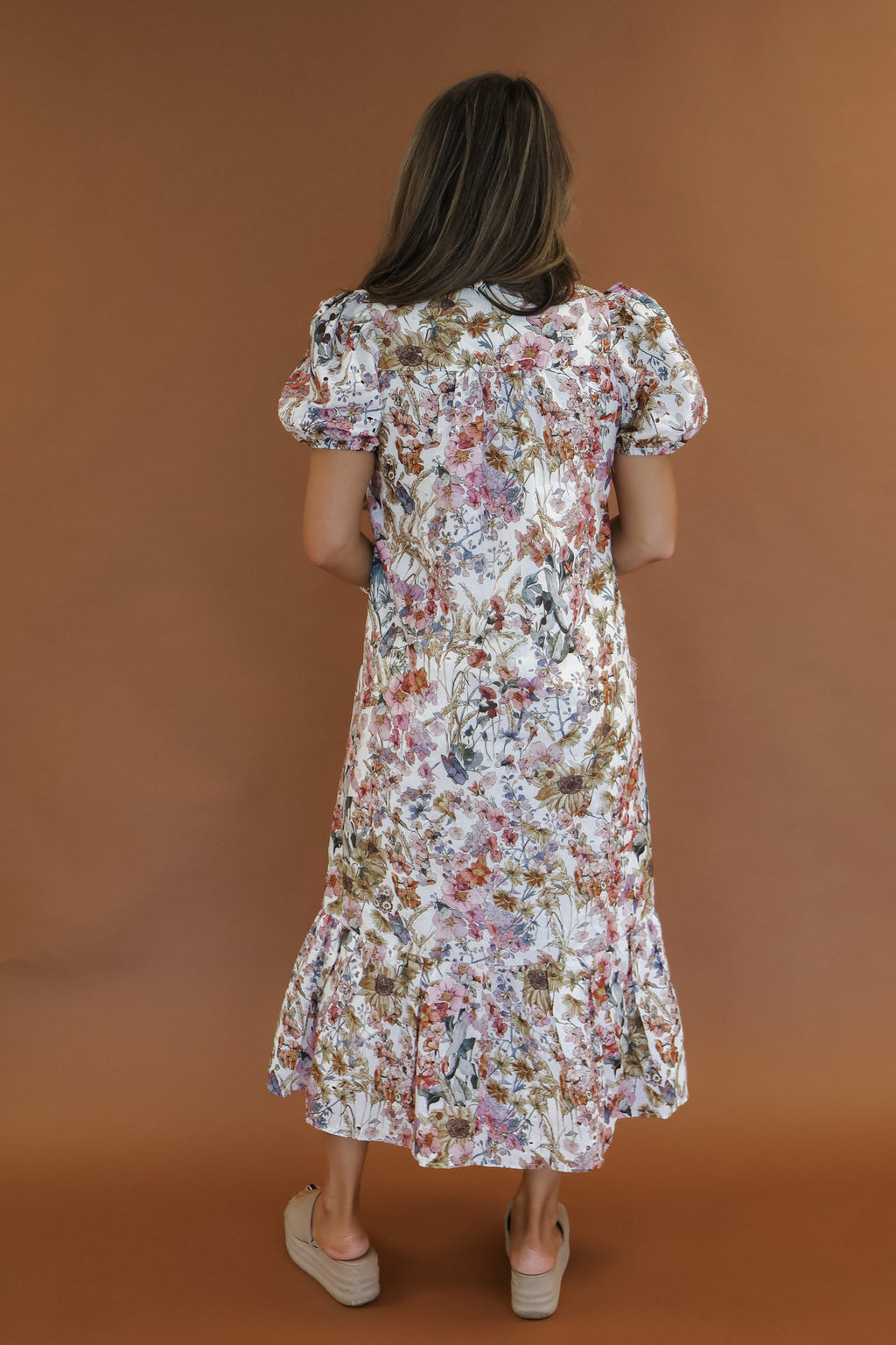 Simone Floral Midi Dress