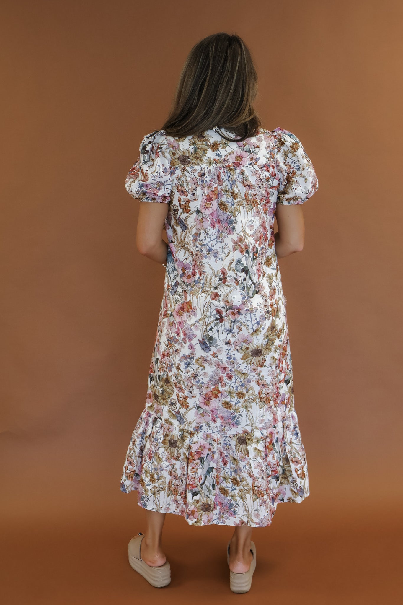 Simone Floral Midi Dress