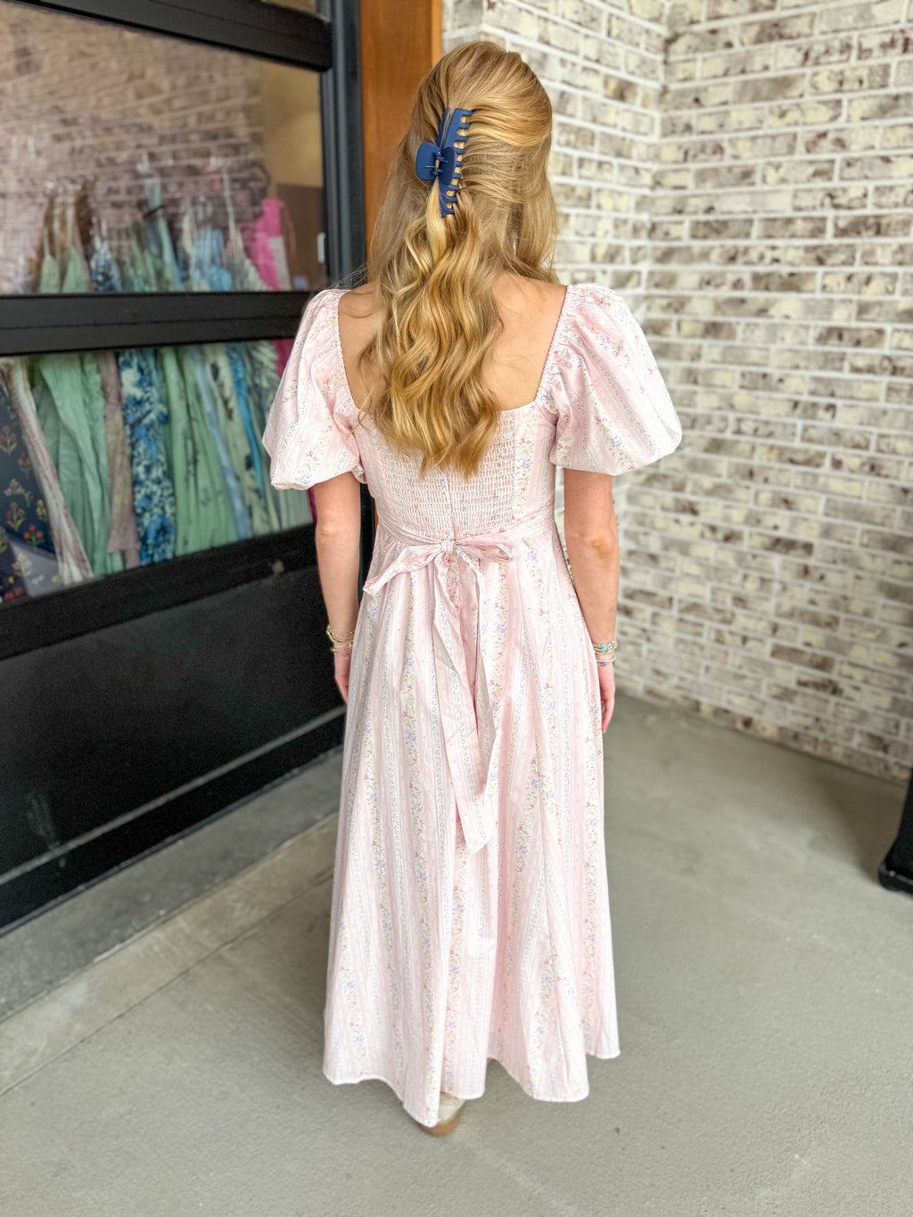 Rosalie Garden Square Midi Dress
