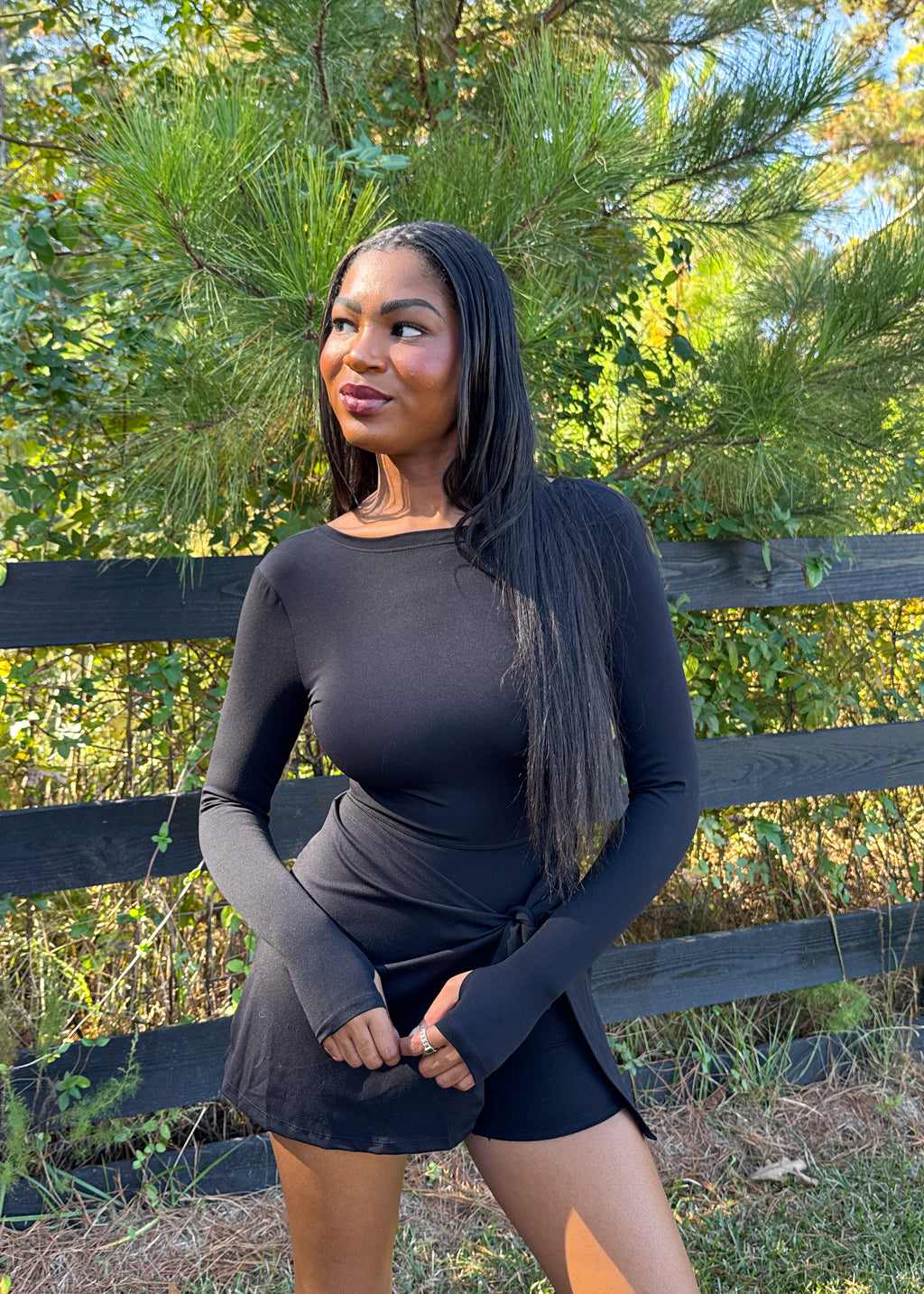 Jane Tie-Front Mini Dress