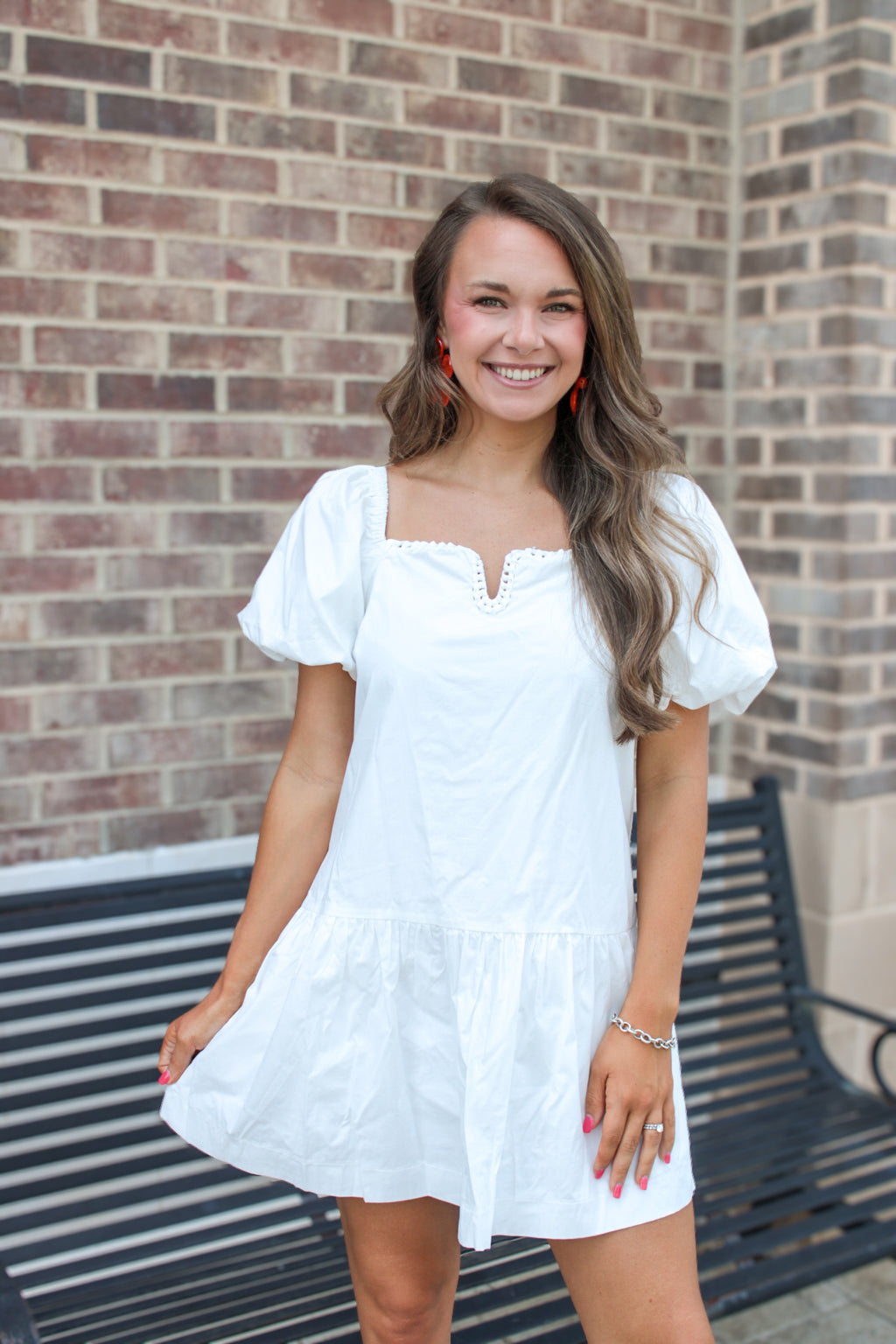 Eliana Knotted Neck Mini Dress