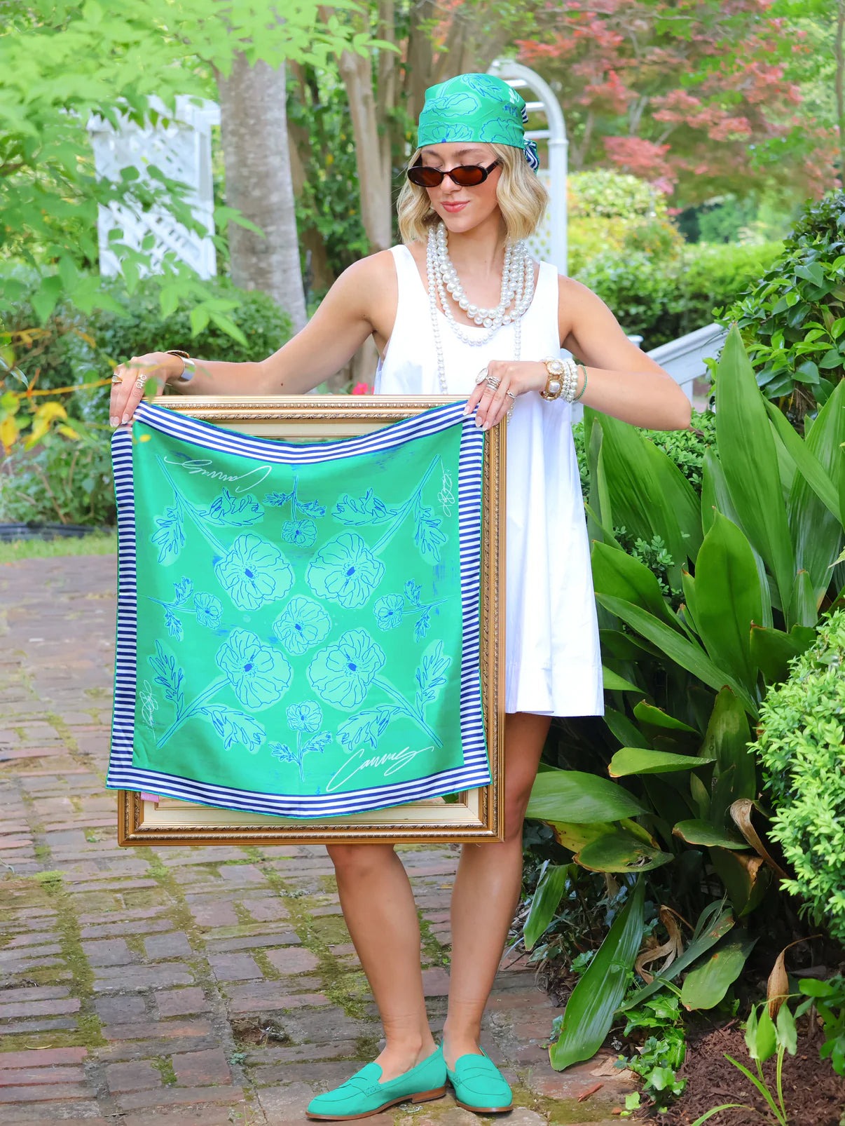 Flora Bloom Silk Scarf