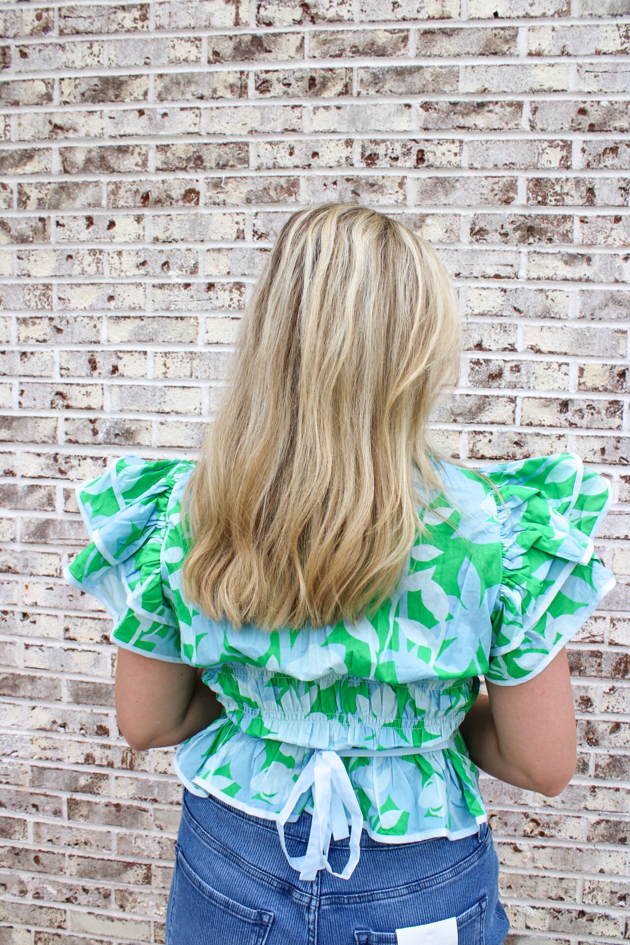 Palm Beach Ruffle Blouse