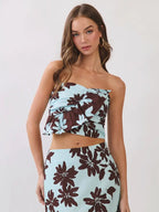 Tara Ruffle Crop Top