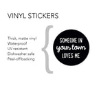 Personalized City Sticker - Someone Loves Me