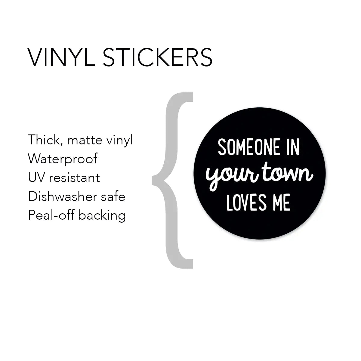 Personalized City Sticker - Someone Loves Me