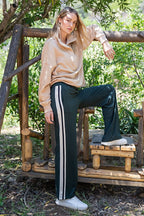 Butter Soft Side Contrast Straight Pant