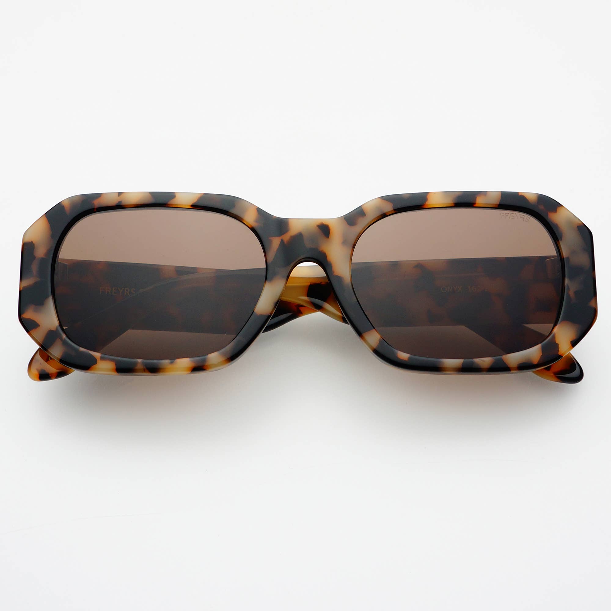 Onyx Acetate Rectangular Sunglasses - Milky Tortoise