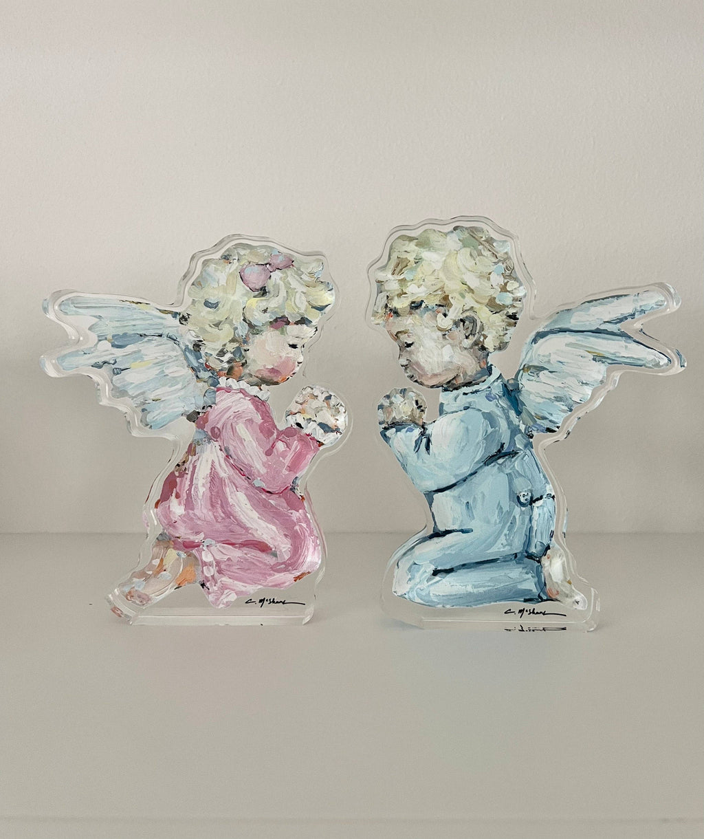 "Tiny Wings I" acrylic shelfie