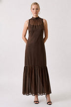 Evie Mock Neck Maxi Dress