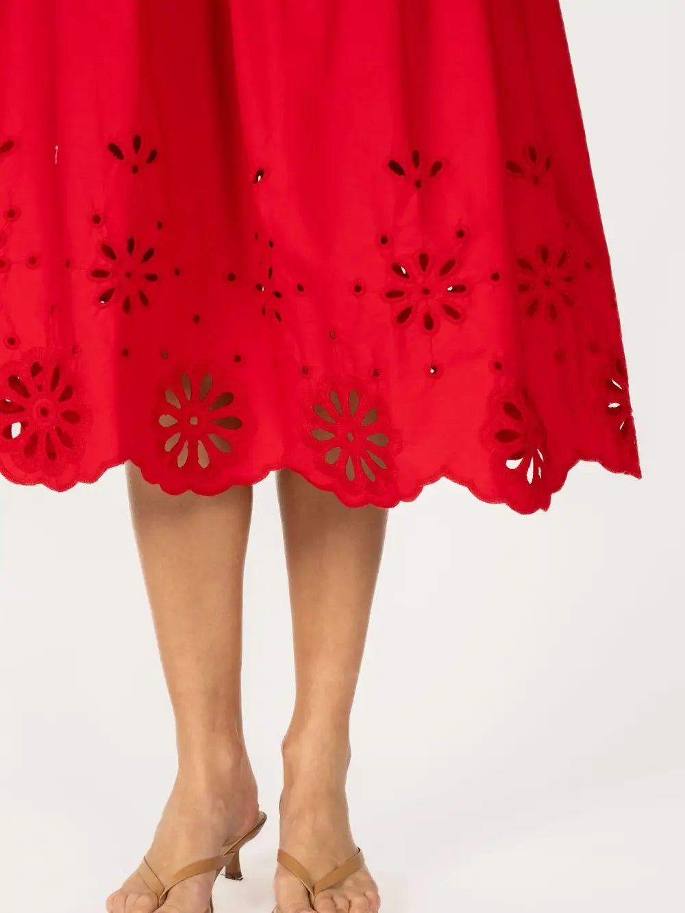 Valencia Eyelet Midi Dress
