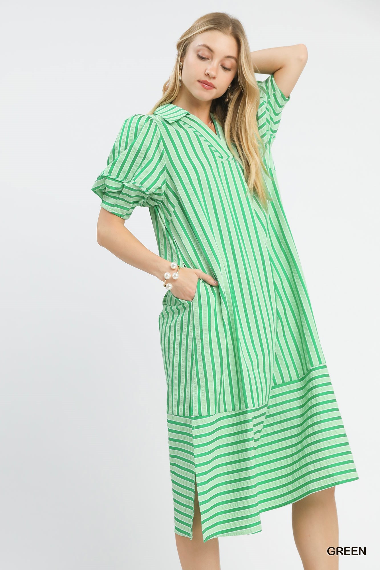 Stella Striped Midi Dress