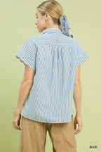 Delaney Harbor Stripe Blouse