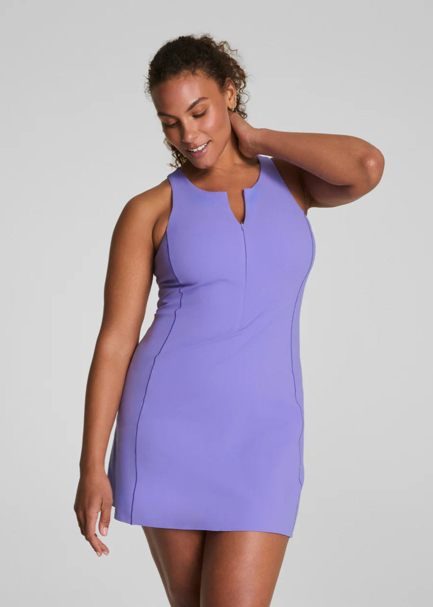 Get Moving Zip Front Dress