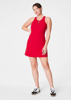 Get Moving Zip Front Dress