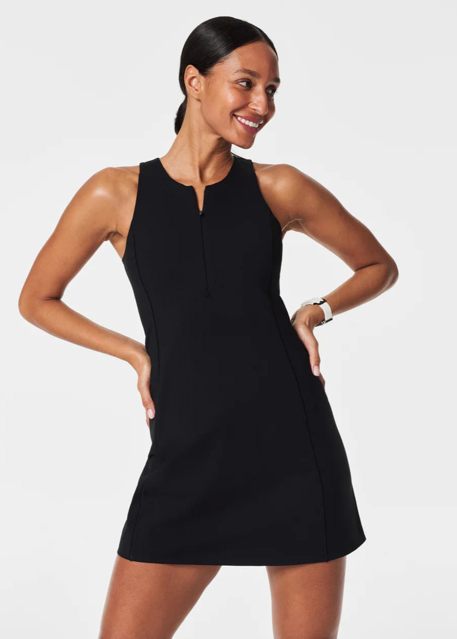 Get Moving Zip Front Dress