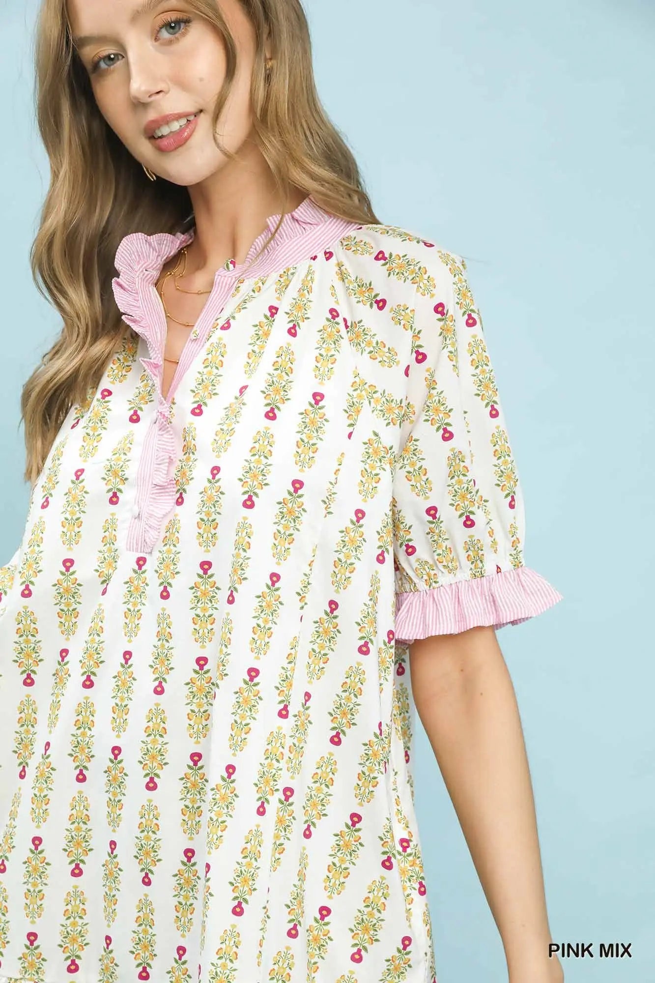 Clara Floral Puff Sleeve Dress
