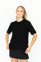 Lena Fuzzy Sleeve Top