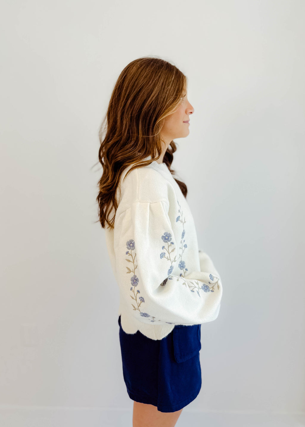 Lily Floral Embroidered Sweater
