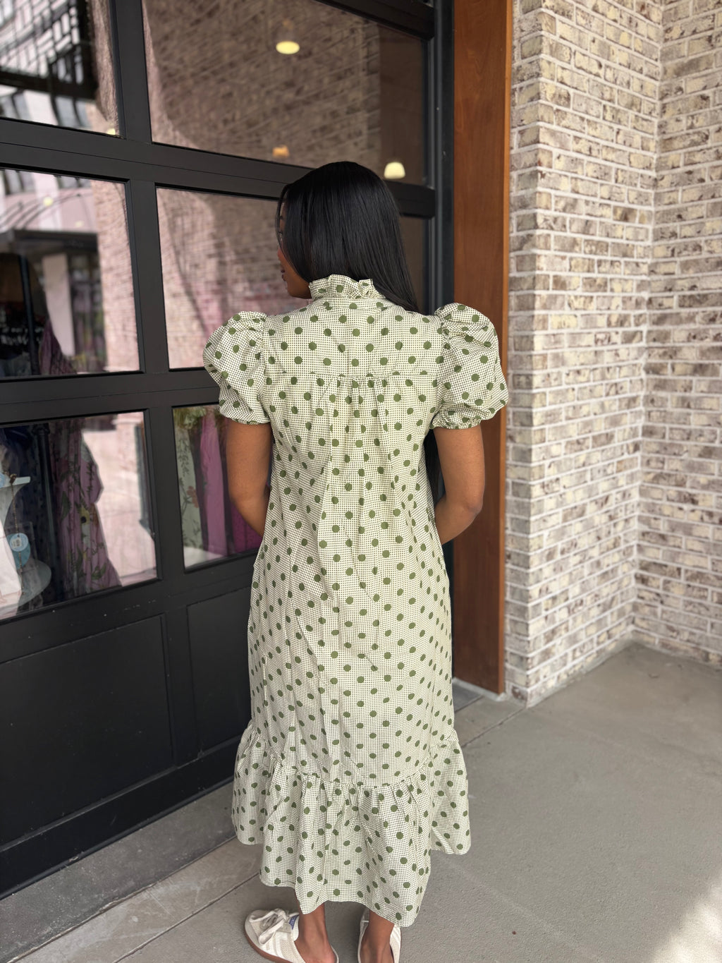 Amber Polka Dot Midi Dress