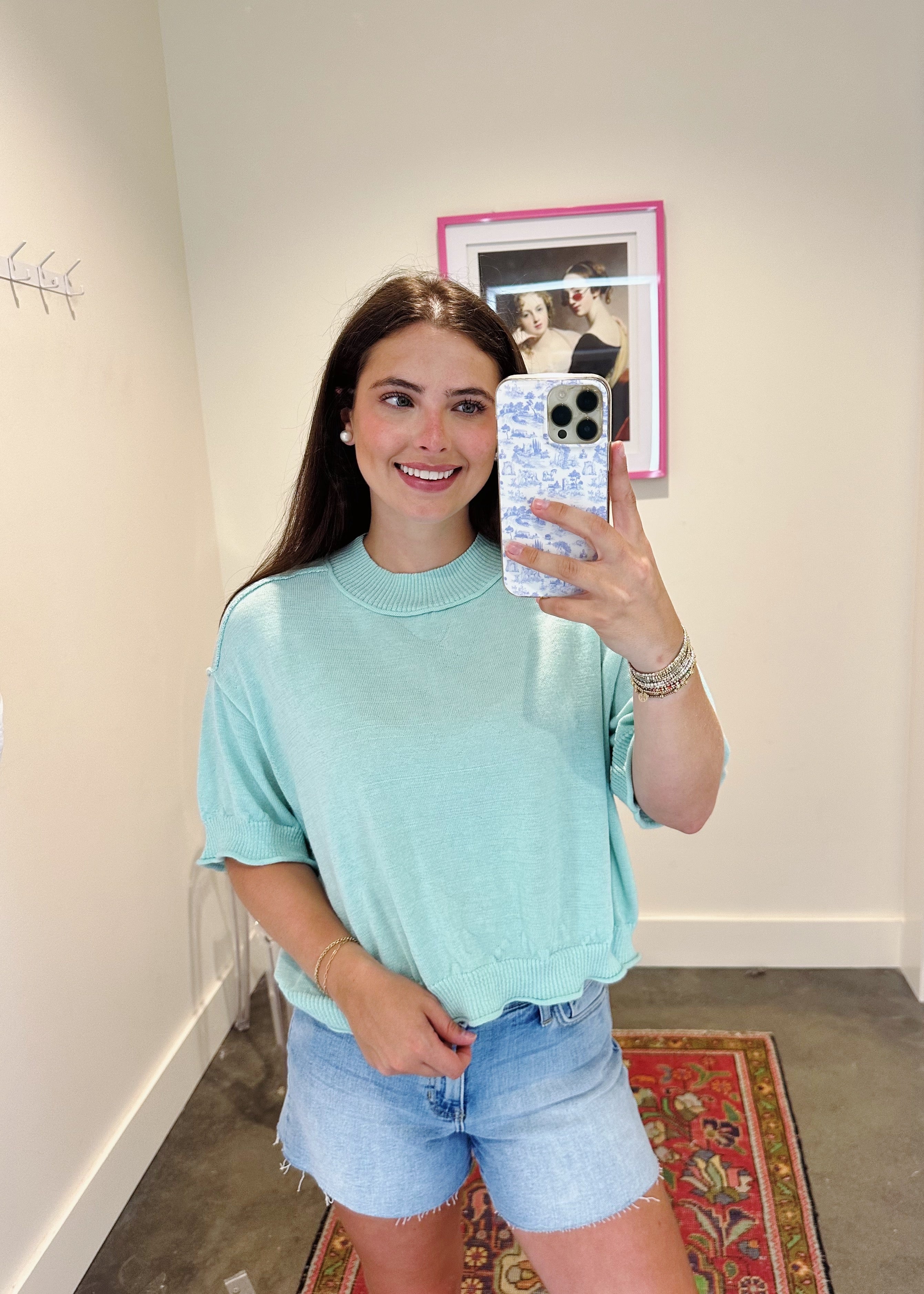 Liora Short Sleeve Summer Sweater