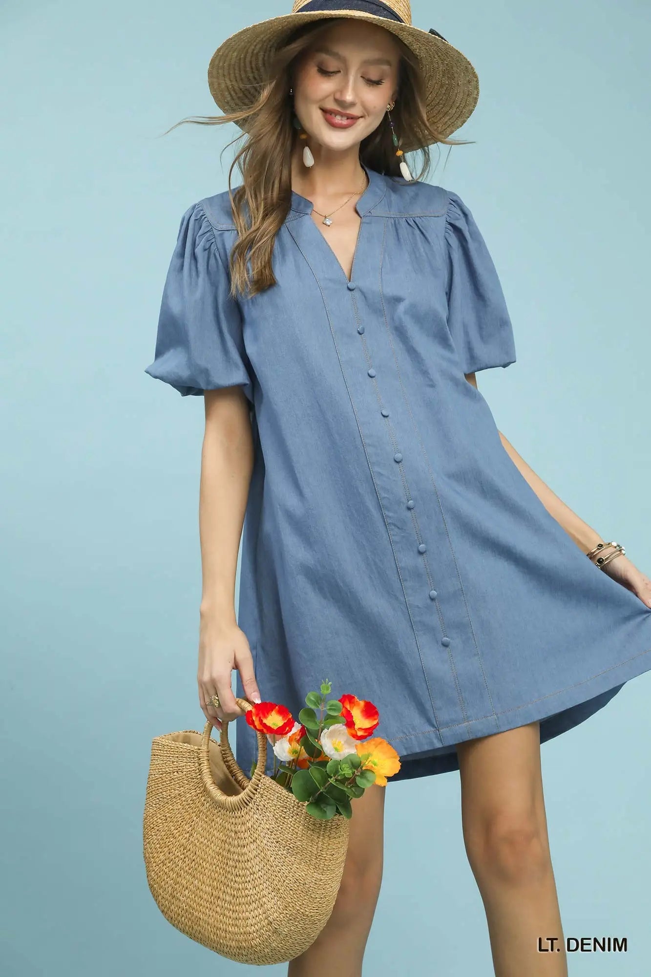 Celestia Button Front Day Dress