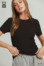Barbee Brushed Rib Top