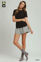 Barbee Brushed Rib Top