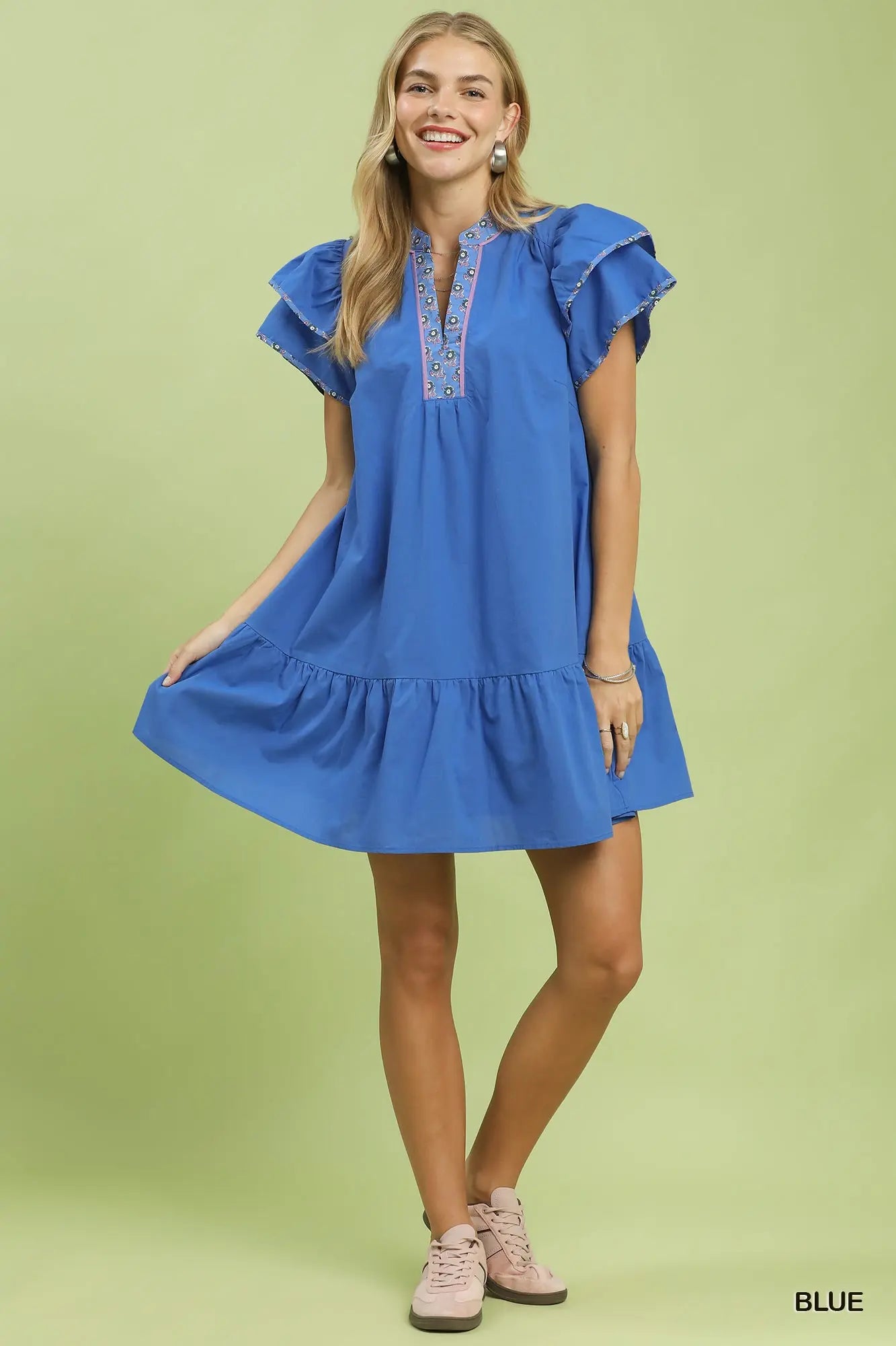 jacquard mini dress Navy Jacquard Mini Dress