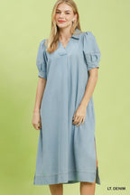 Luna Puff Sleeve Maxi Dress