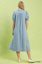Luna Puff Sleeve Maxi Dress