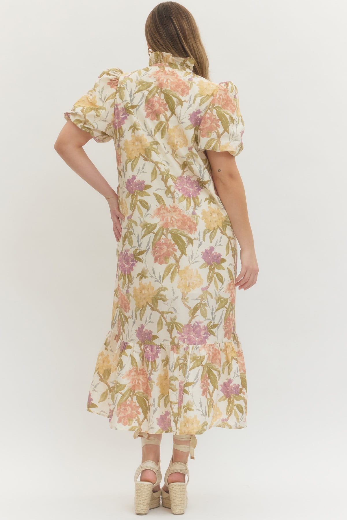 Bloomfield Floral Tiered Midi Dress
