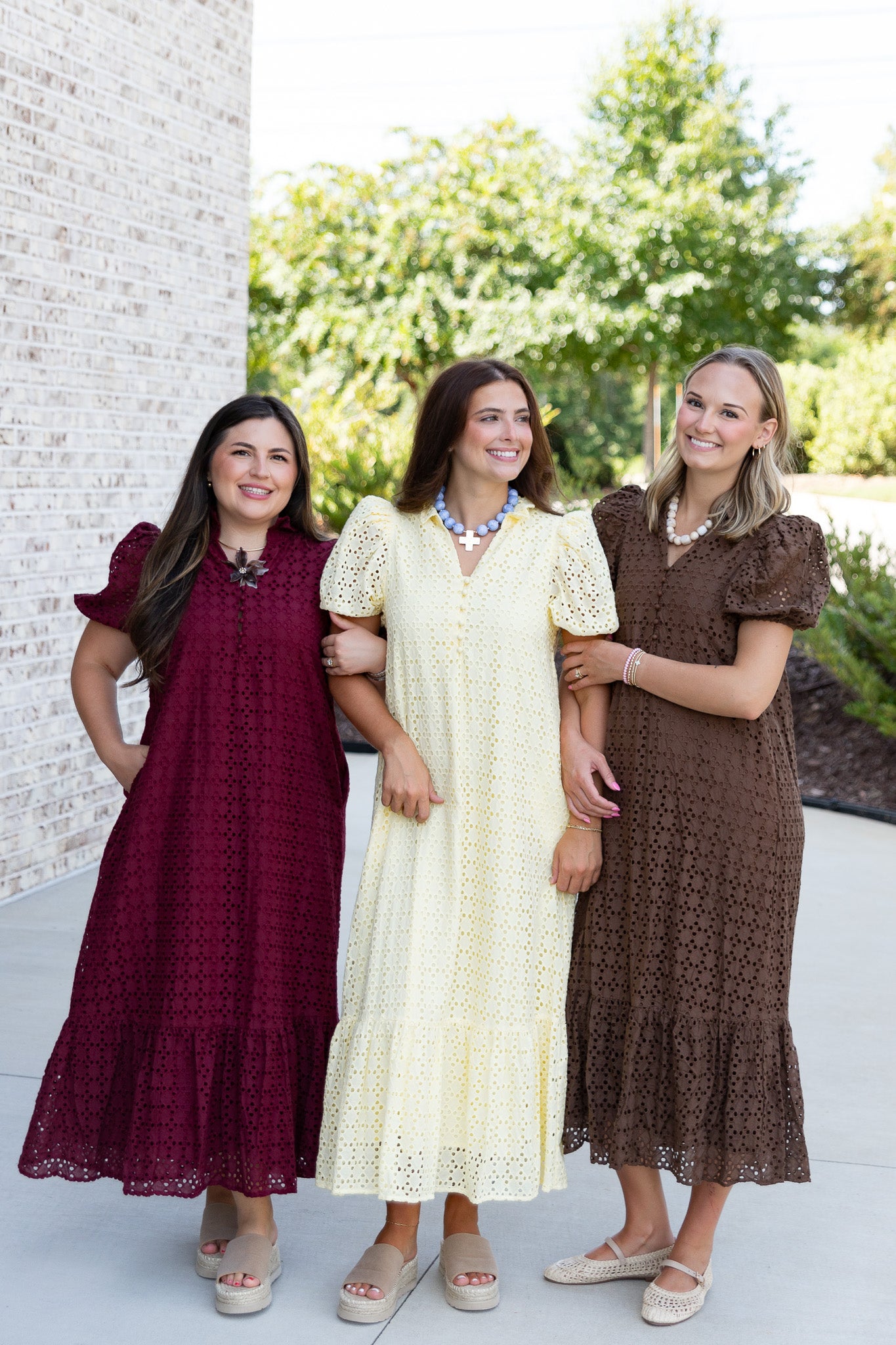 Holland Puff Sleeve Midi Dress