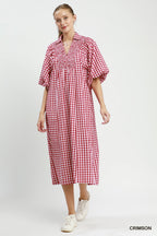 Jessie Puff Sleeve Midi Dress