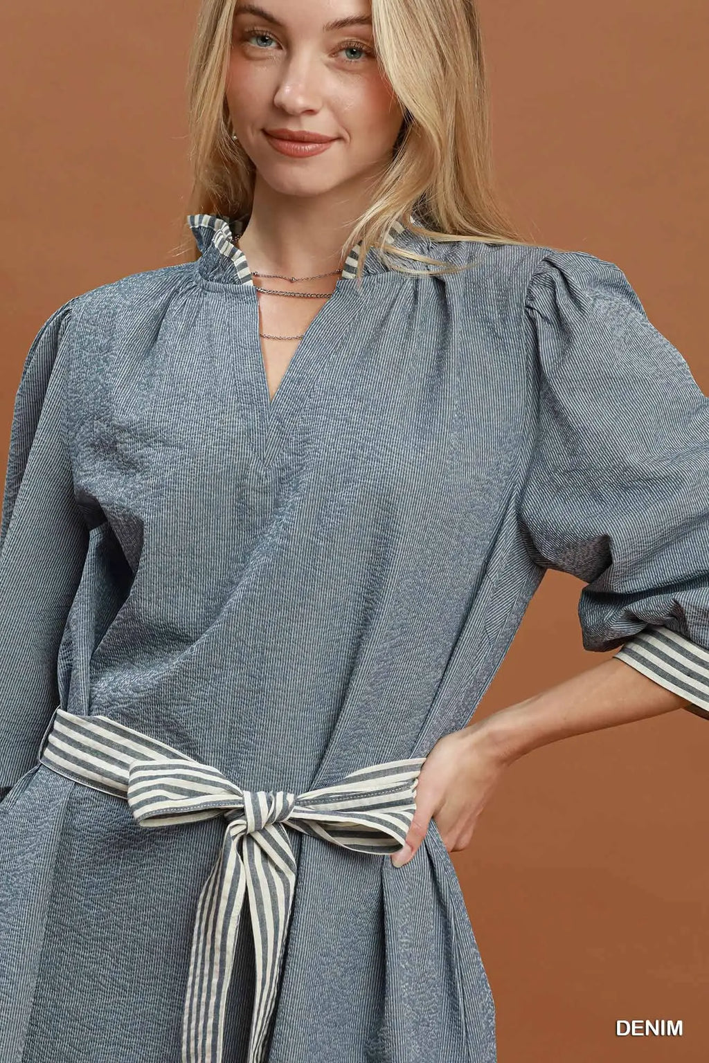 Tatum Tie Waist Mini Dress