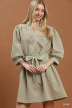Tatum Tie Waist Mini Dress