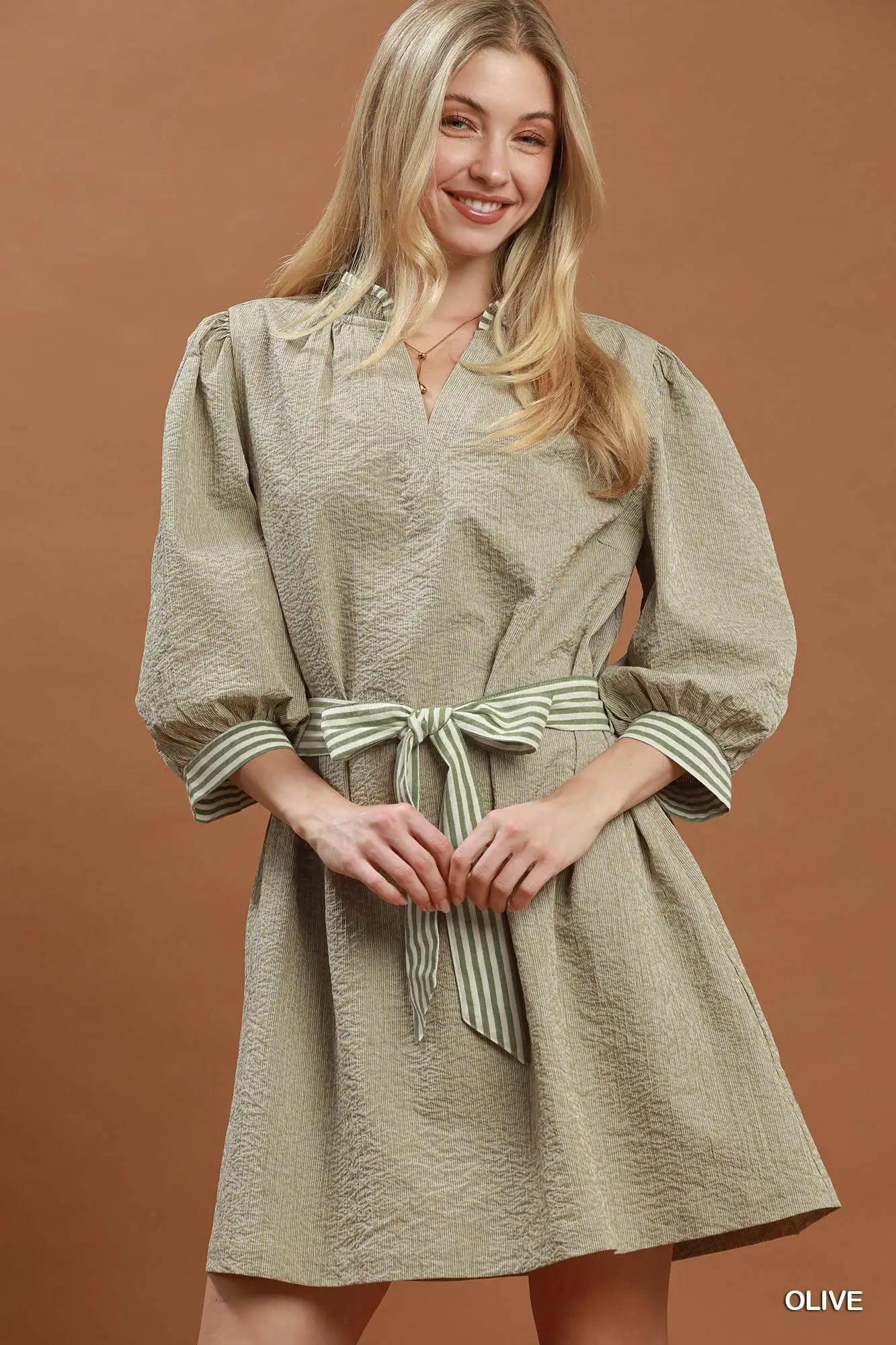 Tatum Tie Waist Mini Dress