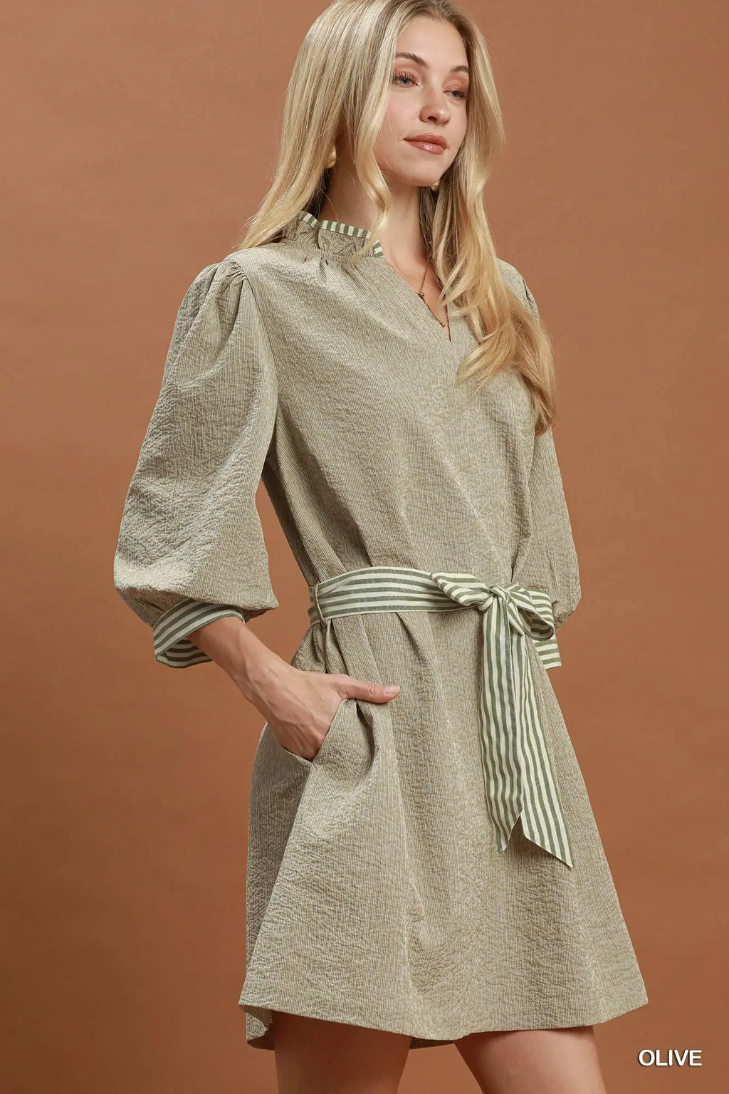 Tatum Tie Waist Mini Dress