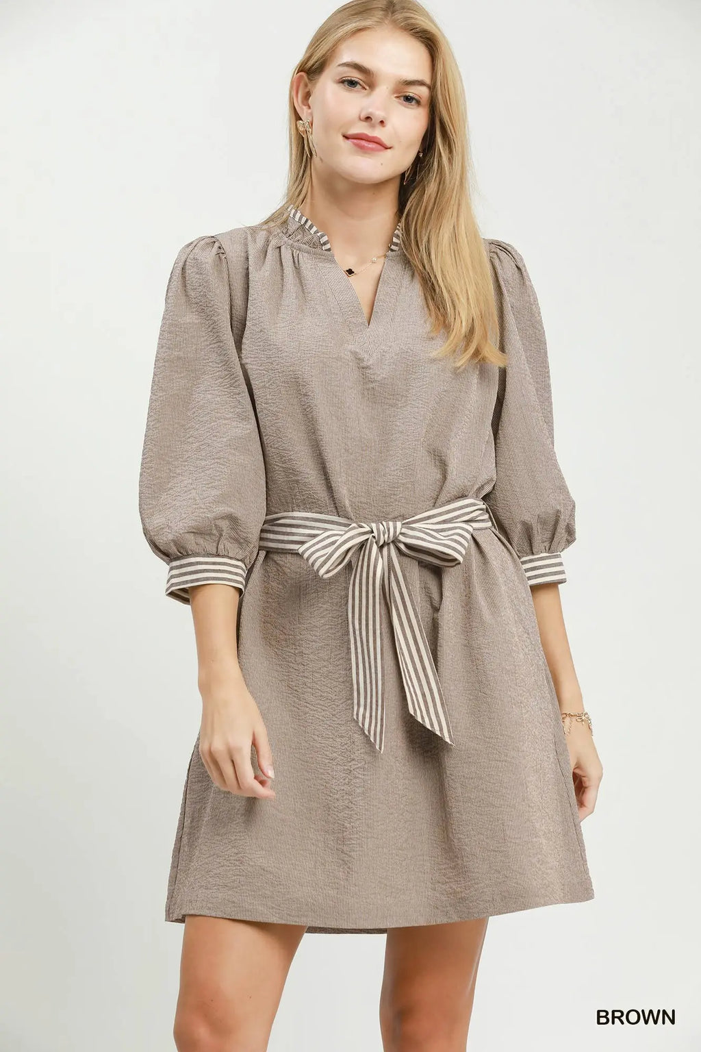Tatum Tie Waist Mini Dress