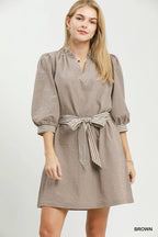 Tatum Tie Waist Mini Dress