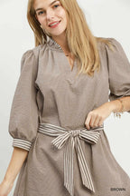 Tatum Tie Waist Mini Dress