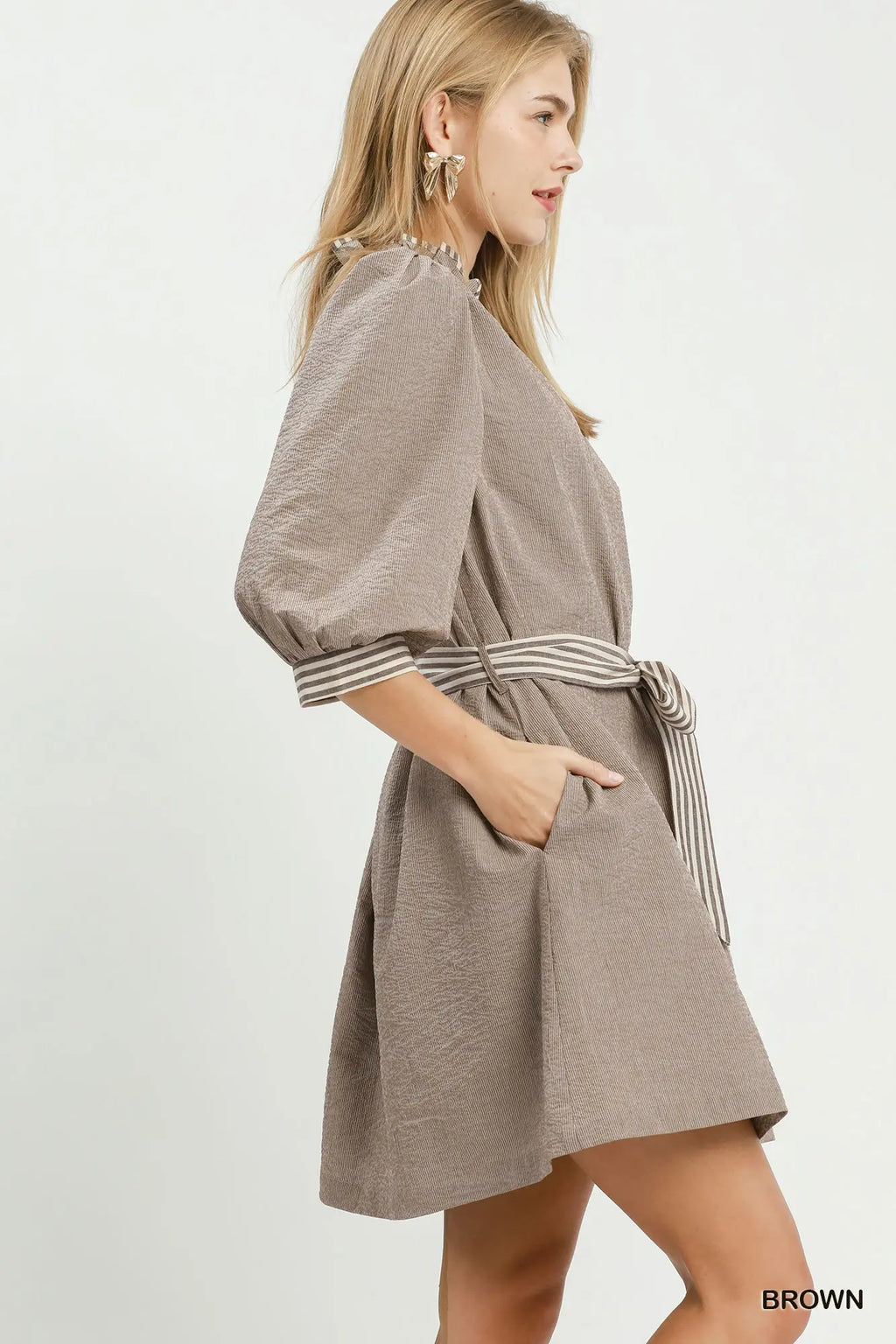 Tatum Tie Waist Mini Dress