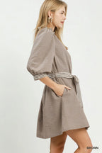 Tatum Tie Waist Mini Dress
