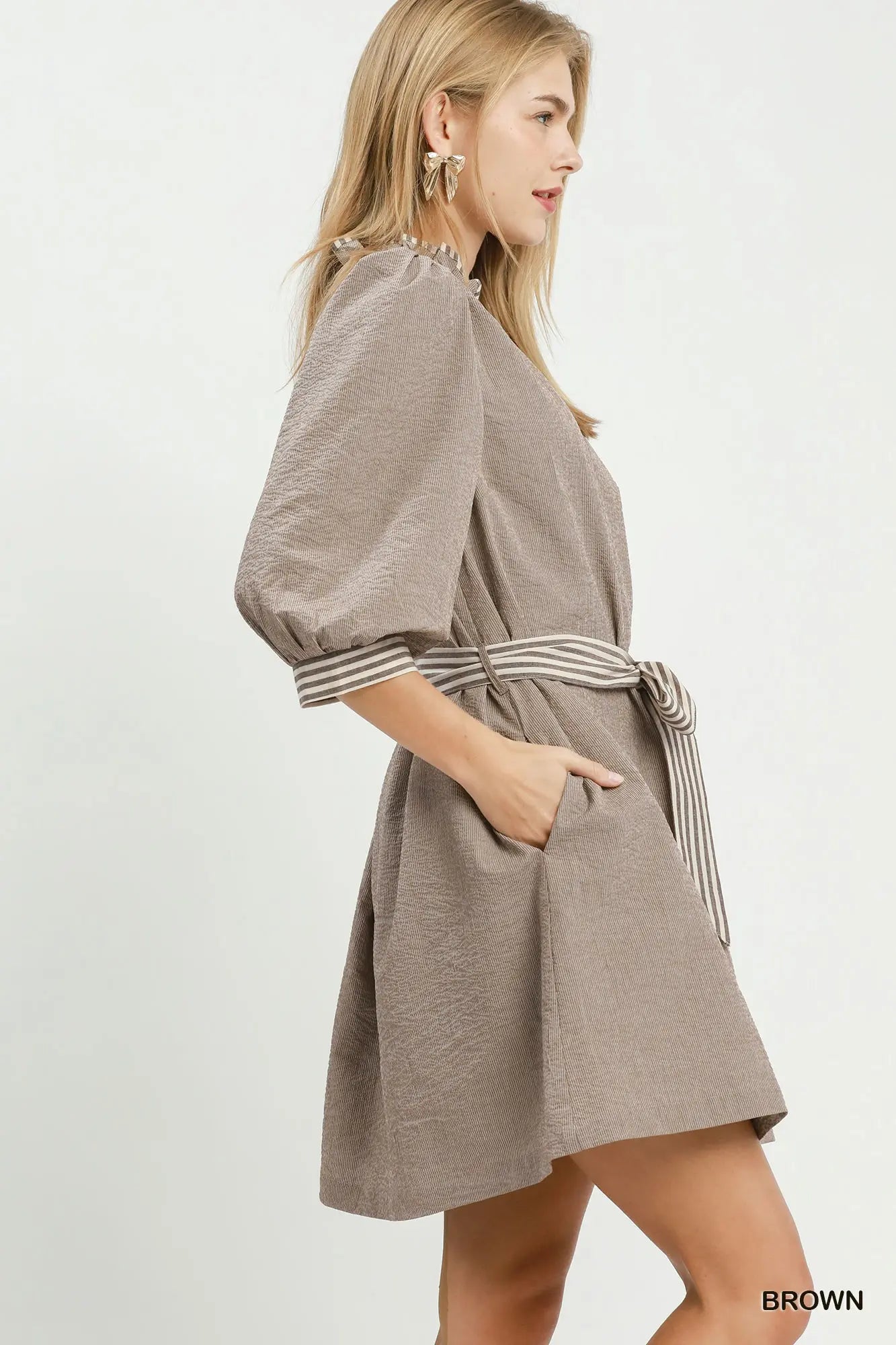 Tatum Tie Waist Mini Dress